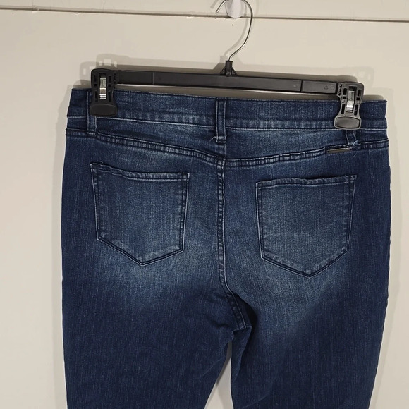 {New York & Co.} Soho Skinny Studded Jeans in Medium Wash - Size 12 - Picture 8 of 15